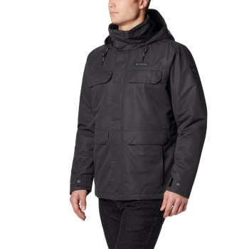 Pánské Bundy Columbia South Canyon Lined Insulated Tmavě Šedé VDAMZT715